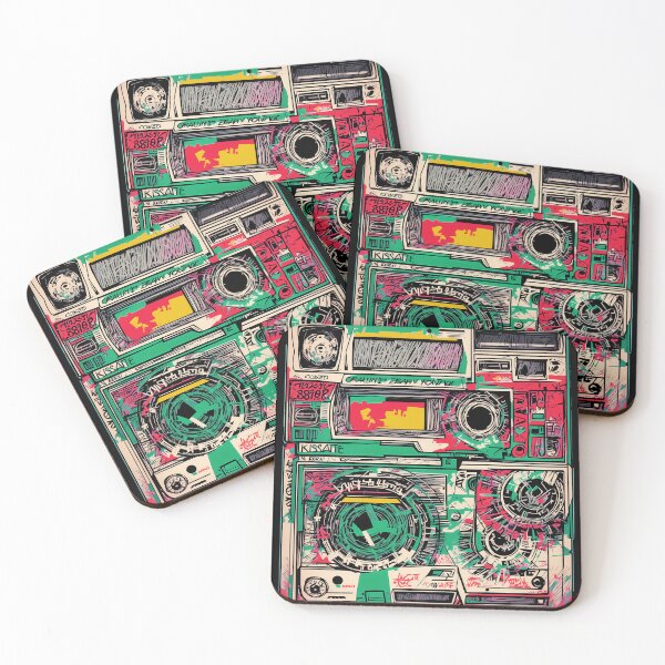 Item preview, vintage Tapedeck, posca sketch colorful designed and sold by Time4Space.