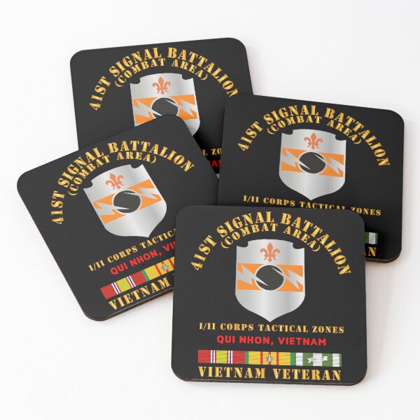 Item preview, Army - 41st Signal Bn Combat Area VN Vet w SVC Ribbon - Qui NhonX 300 designed and sold by Military Insignia Products.