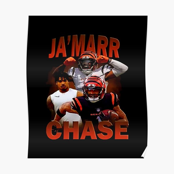 Ja';Marr Chase Football Poster American T-Shirt - Guineashirt