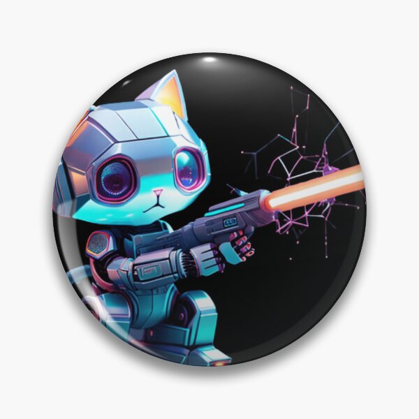 Item preview, Colorful Neon cute Robot Kitty 06 designed and sold by Coverex.