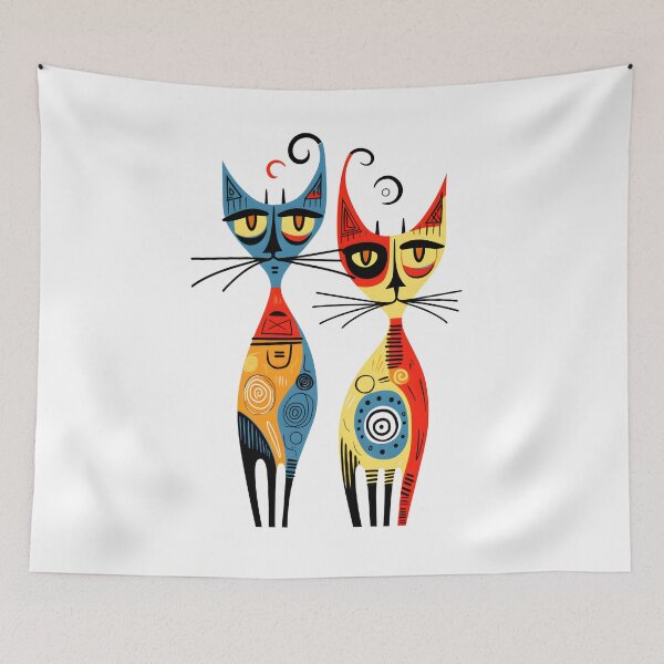 Item preview, Colorful Cat Creations, cats art, lover cats, funny cats, animals art. designed and sold by im9creative.
