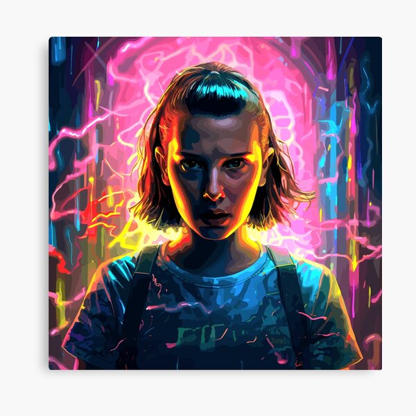 Disover Stranger Things Electric Eleven Abstract Design  | Canvas Print