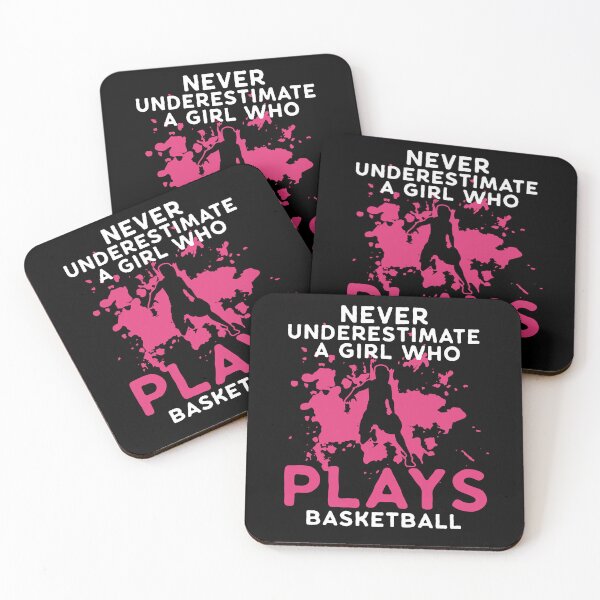Item preview, Never Understimate A Girl Who Plays Basketball  designed and sold by Pubi.