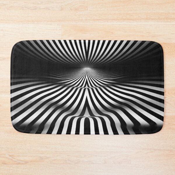 Item preview, Stripes conquering the Horizon - Black and White Interference - Opt Art designed and sold by JoanNinjaHen.