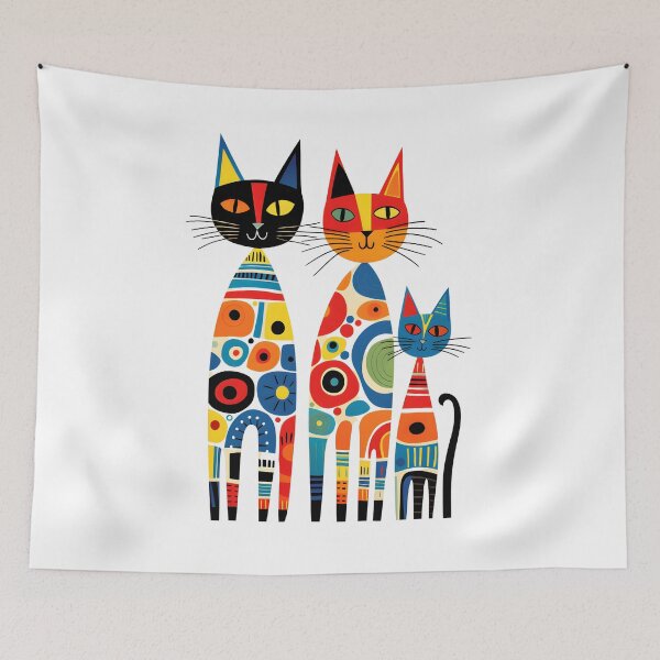 Item preview, Colorful Cat Creations, cats art, lover cats, funny cats, animals art. designed and sold by im9creative.