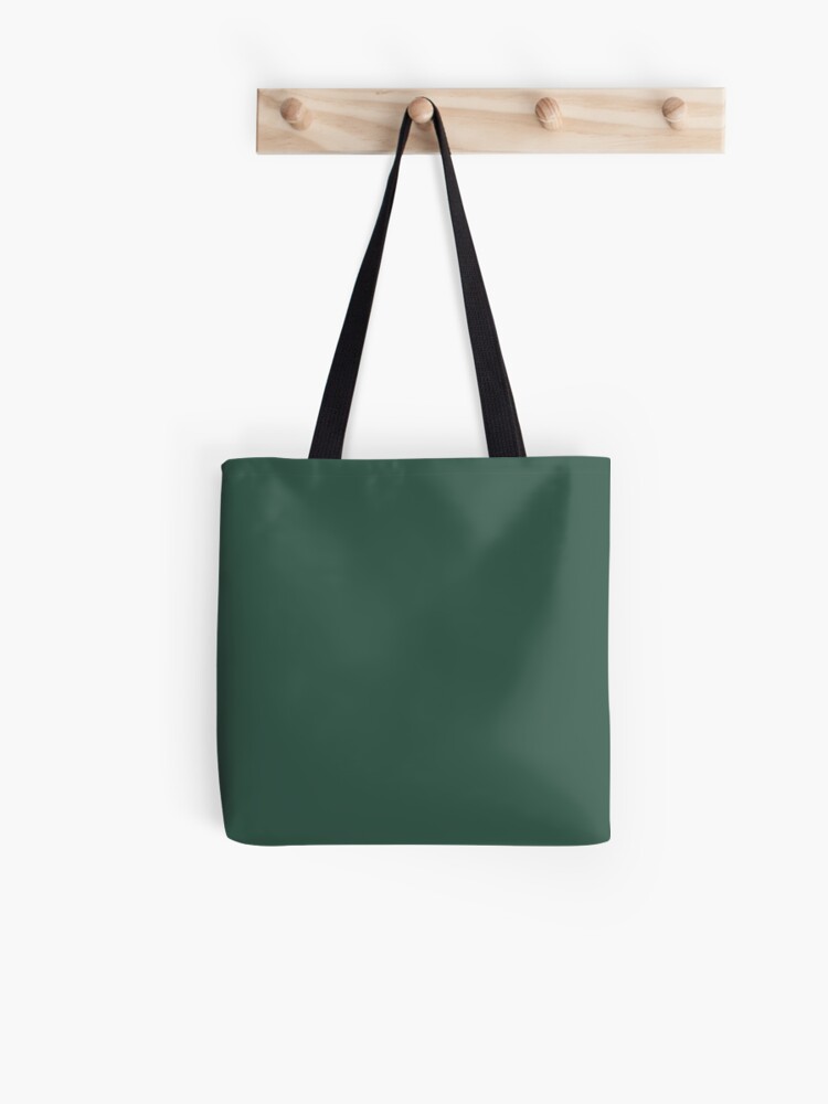 hunter green tote bag