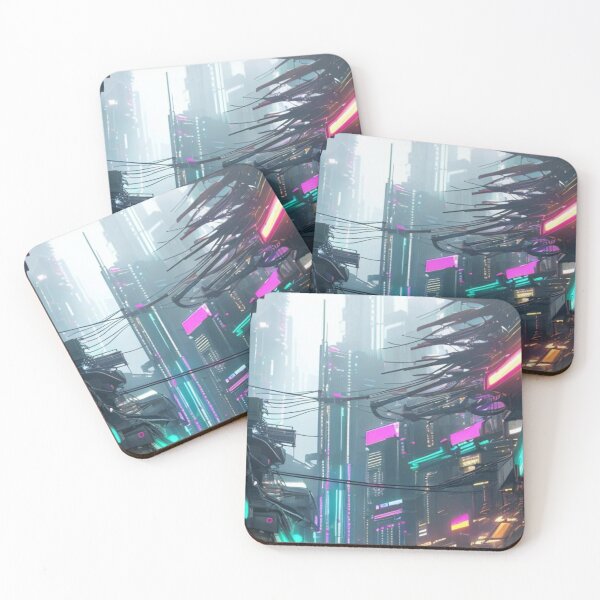 Item preview, Digital painting futuristic buildings designed and sold by photomamaof4.