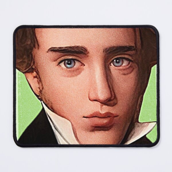 Item preview, Danish Theologian Søren Kierkegaard - mint Green - illustration  designed and sold by Litstoy.