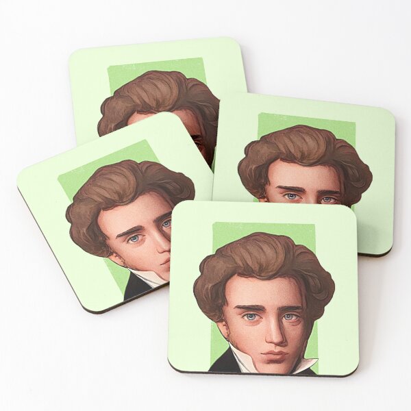 Item preview, Danish Theologian Søren Kierkegaard - mint Green - illustration  designed and sold by Litstoy.