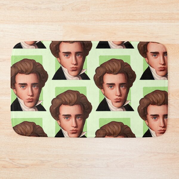 Item preview, Danish Theologian Søren Kierkegaard - mint Green - illustration  designed and sold by Litstoy.