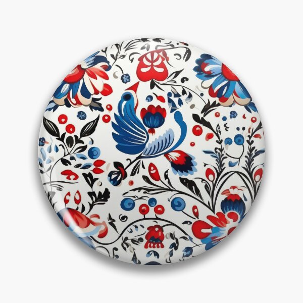 Item preview, Retro design reminiscent of traditional Austrian patterns designed and sold by Pflugart.