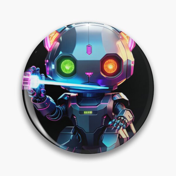 Item preview, Colorful Neon cute Robot Kitty 07 designed and sold by Coverex.