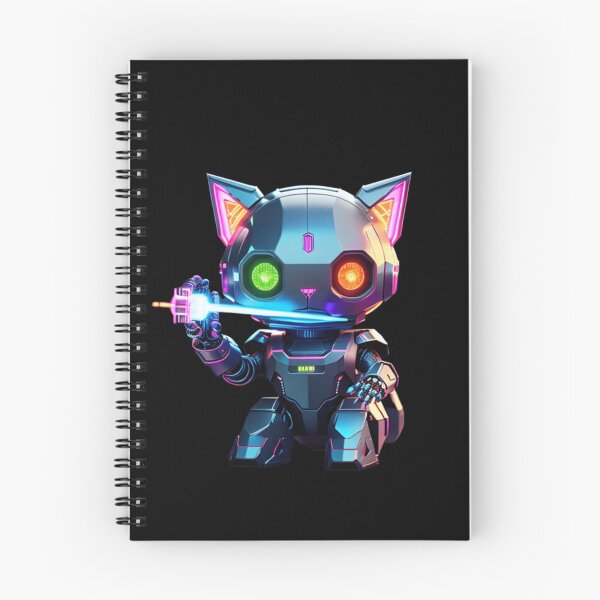 Item preview, Colorful Neon cute Robot Kitty 07 designed and sold by Coverex.