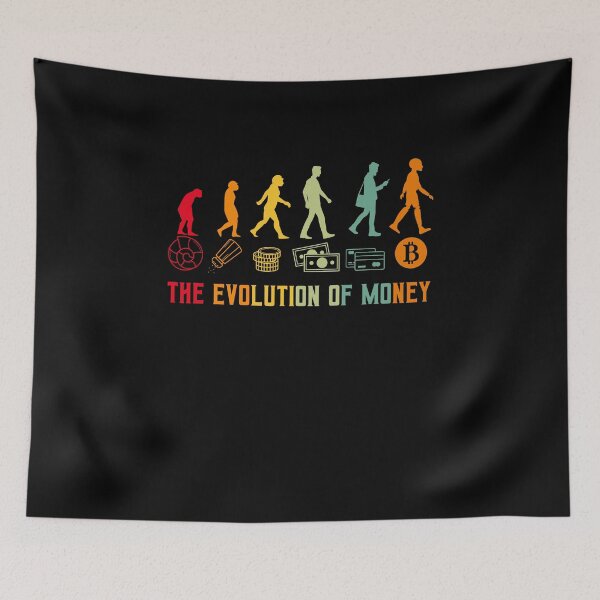 Item preview, The Evolution of Money BTC designed and sold by EagmianPheolea.