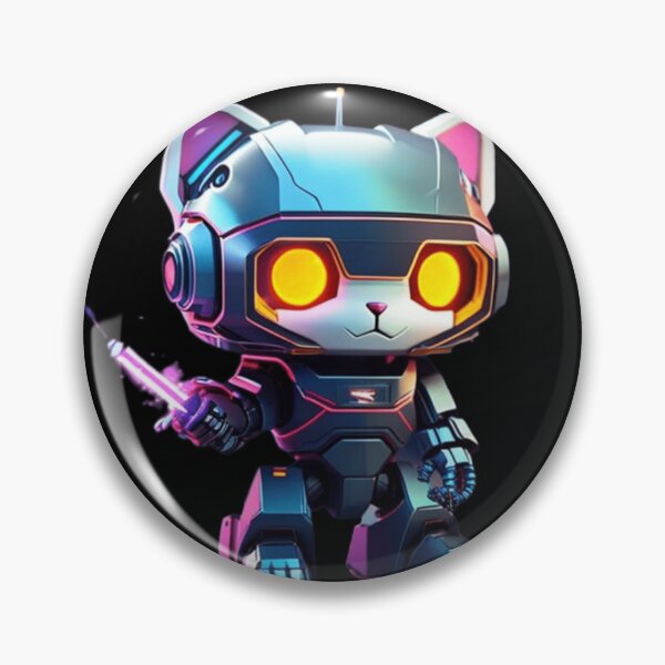 Item preview, Colorful Neon cute Robot Kitty 08 designed and sold by Coverex.