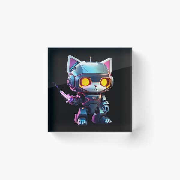 Item preview, Colorful Neon cute Robot Kitty 08 designed and sold by Coverex.
