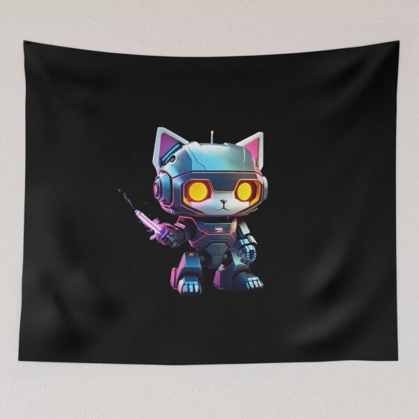 Item preview, Colorful Neon cute Robot Kitty 08 designed and sold by Coverex.