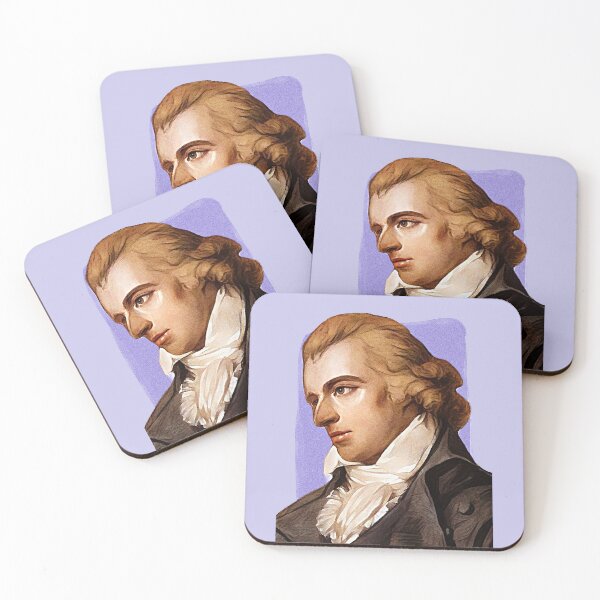 Item preview, German Playwright Friedrich Schiller - purple - illustration  designed and sold by Litstoy.
