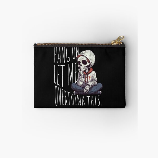 Item preview, Overthinker's Plight - Funny Pensive Skeleton Design designed and sold by Zandalus.