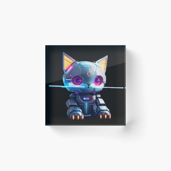 Item preview, Colorful Neon cute Robot Kitty 05 designed and sold by Coverex.