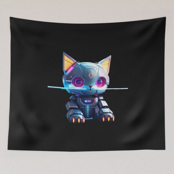 Item preview, Colorful Neon cute Robot Kitty 05 designed and sold by Coverex.