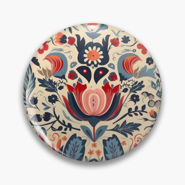 Item preview, Retro design reminiscent of traditional Austrian patterns designed and sold by Pflugart.