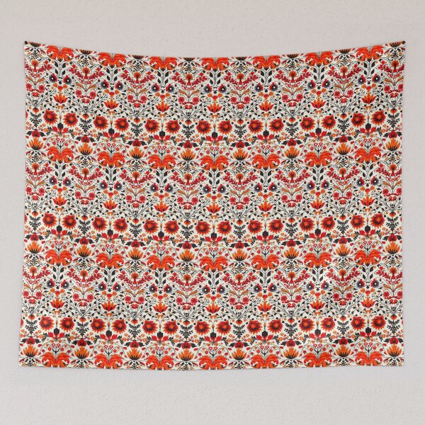 Item preview, Retro design reminiscent of traditional Austrian patterns designed and sold by Pflugart.