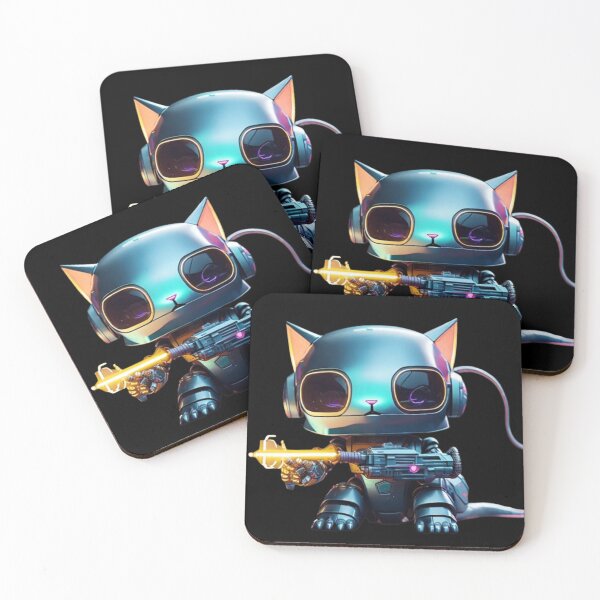 Item preview, Copy of Colorful Neon cute Robot Kitty 09 designed and sold by Coverex.