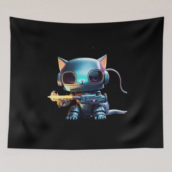 Item preview, Copy of Colorful Neon cute Robot Kitty 09 designed and sold by Coverex.