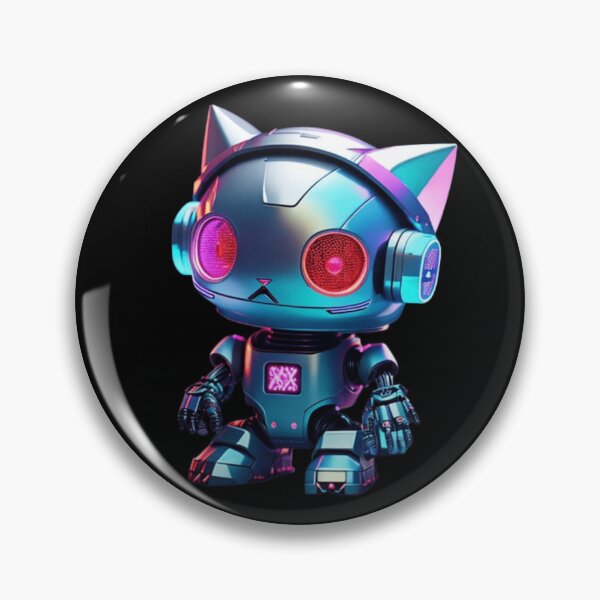 Item preview, Colorful Neon cute Robot Kitty 00 designed and sold by Coverex.