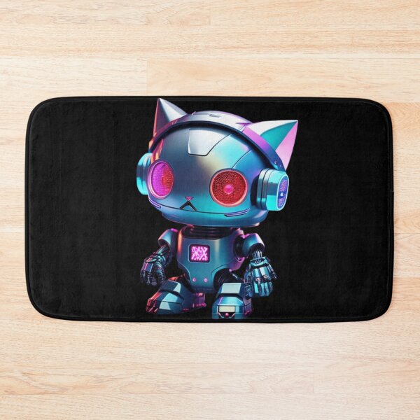 Item preview, Colorful Neon cute Robot Kitty 00 designed and sold by Coverex.