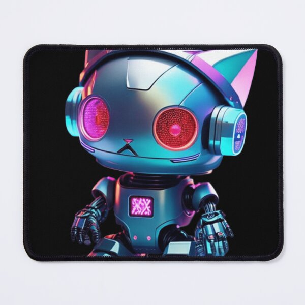 Item preview, Colorful Neon cute Robot Kitty 00 designed and sold by Coverex.