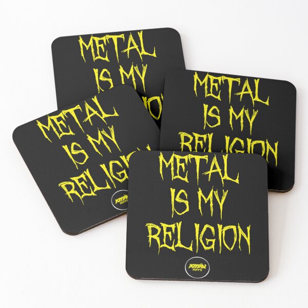 Artikelvorschau, Metal Is My Religion – GROSS VERTIKAL – GELB entworfen und verkauft von KmanRiffs.