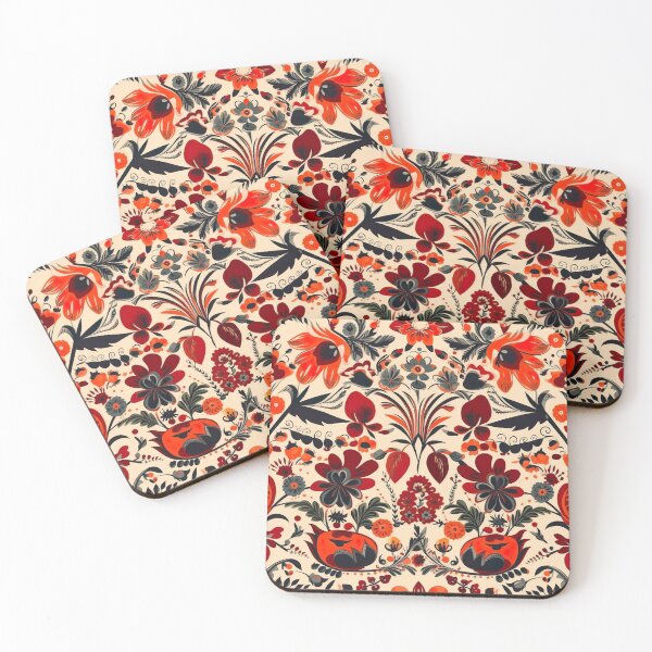 Item preview, Retro design reminiscent of traditional Austrian patterns designed and sold by Pflugart.