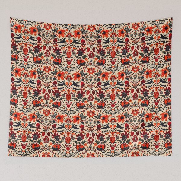 Item preview, Retro design reminiscent of traditional Austrian patterns designed and sold by Pflugart.