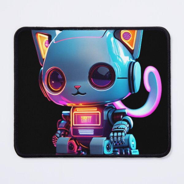 Item preview, Colorful Neon cute Robot Kitty 01 designed and sold by Coverex.