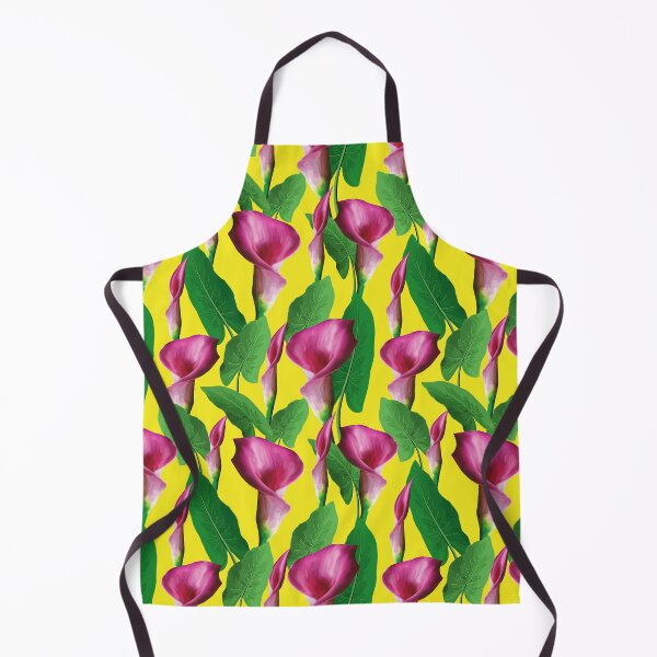 Item preview, Watercolor Calla Lily Pattern On Yellow Background designed and sold by Ayesha Saleem.