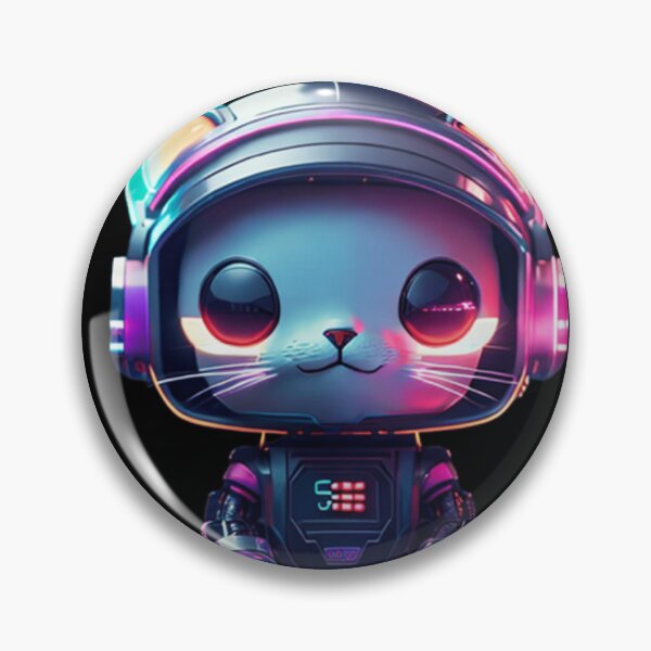 Item preview, Colorful Neon cute Robot Kitty 03 designed and sold by Coverex.