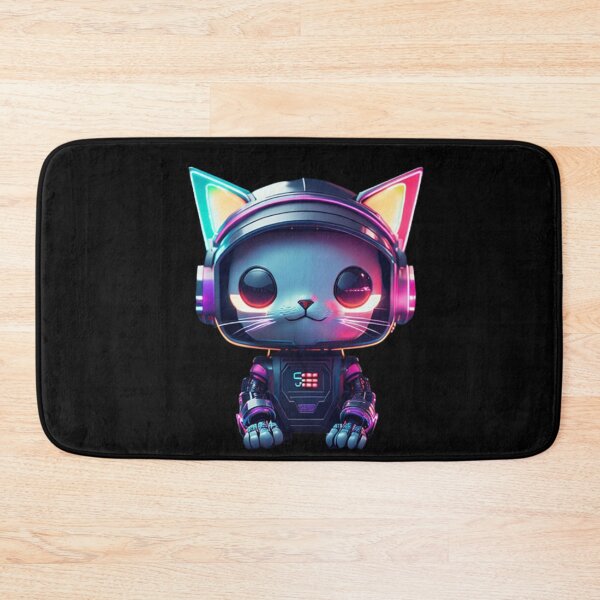 Item preview, Colorful Neon cute Robot Kitty 03 designed and sold by Coverex.