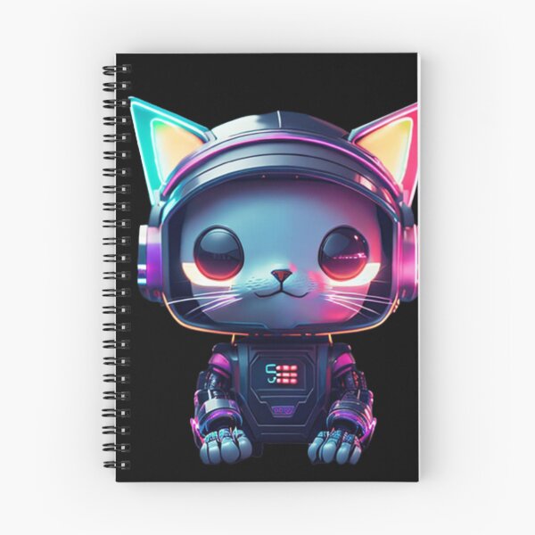Item preview, Colorful Neon cute Robot Kitty 03 designed and sold by Coverex.