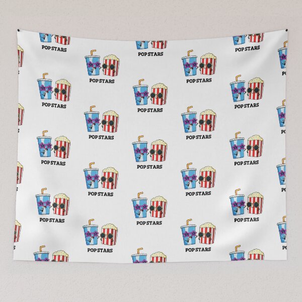 Item preview, Pop Stars Funny Soda Pop and Popcorn Puns  designed and sold by punnybone.