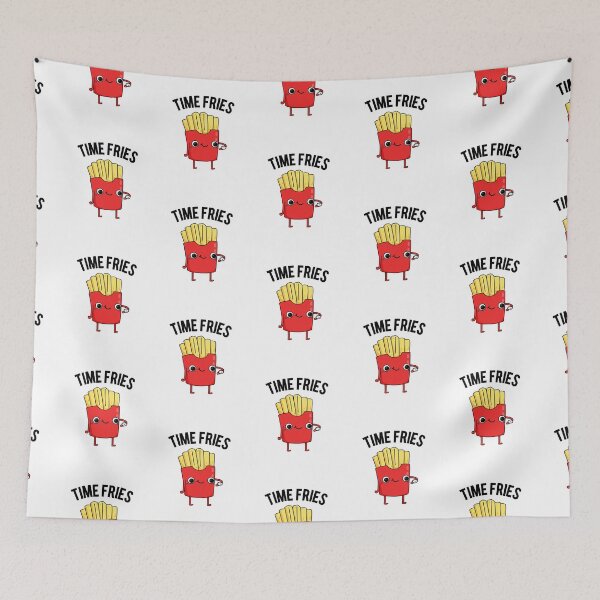 Item preview, Time Fries Funny French Fries Puns  designed and sold by punnybone.
