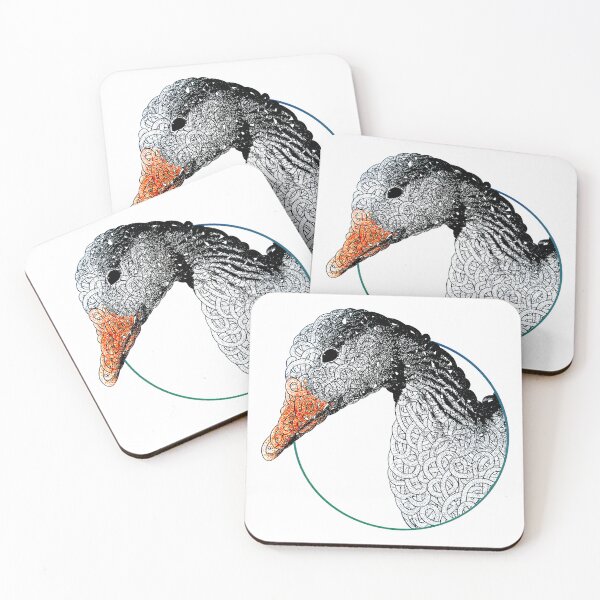 Item preview, Goose / Animal portrait / Line art / Dot art designed and sold by Tomaudebert.