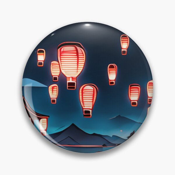 Item preview, Aesthetic Floating Lanterns Landscape designed and sold by shindeku.
