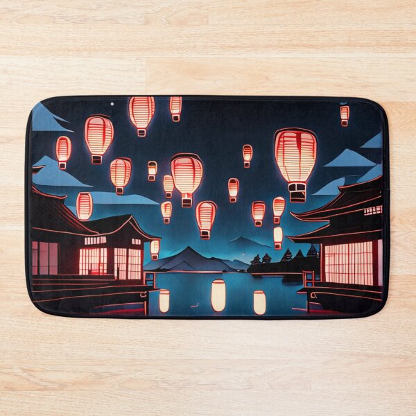 Item preview, Aesthetic Floating Lanterns Landscape designed and sold by shindeku.