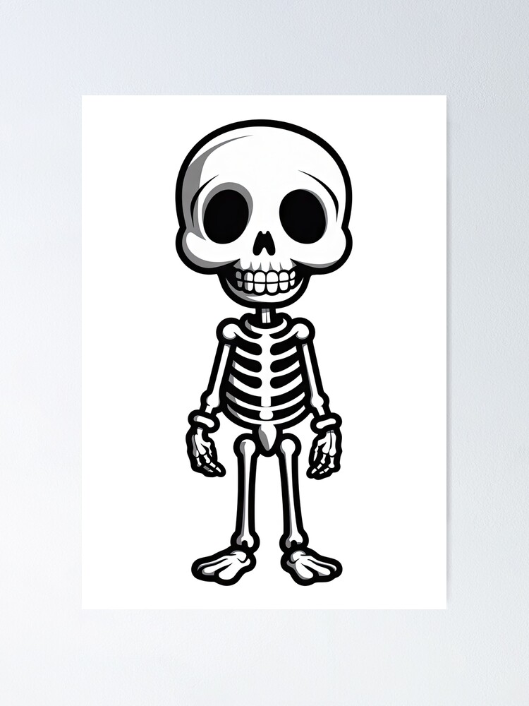 Easy Skeleton Step-by-Step Tutorial - Easy Drawing Guides