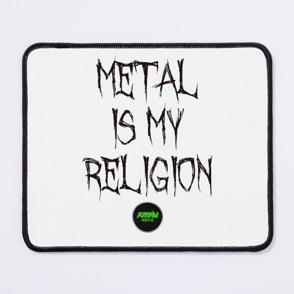 Item preview, Metal Is My Religion - LARGE VERTICAL - BLACK designed and sold by KmanRiffs.