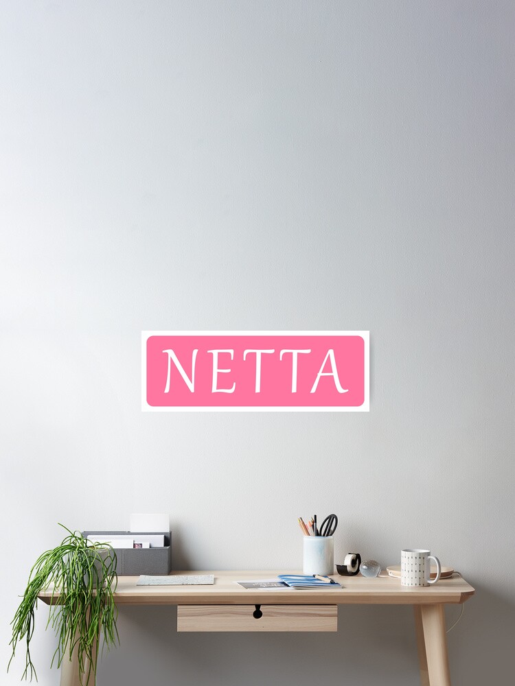 Thumbnail 1 of 3, Poster, Netta Girls Name designed and sold by jeallan.