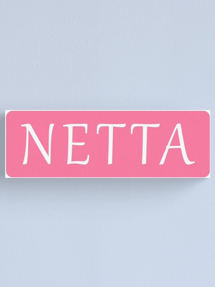 Thumbnail 1 of 3, Canvas Print, Netta Girls Name designed and sold by jeallan.