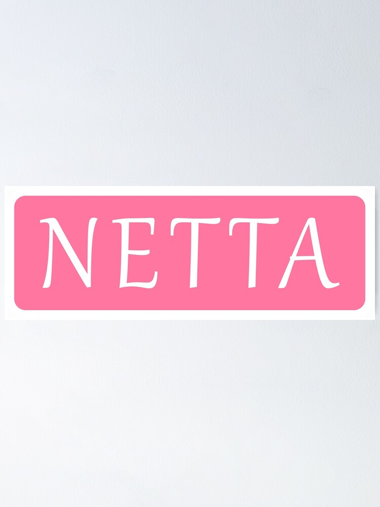 Thumbnail 2 of 3, Poster, Netta Girls Name designed and sold by jeallan.